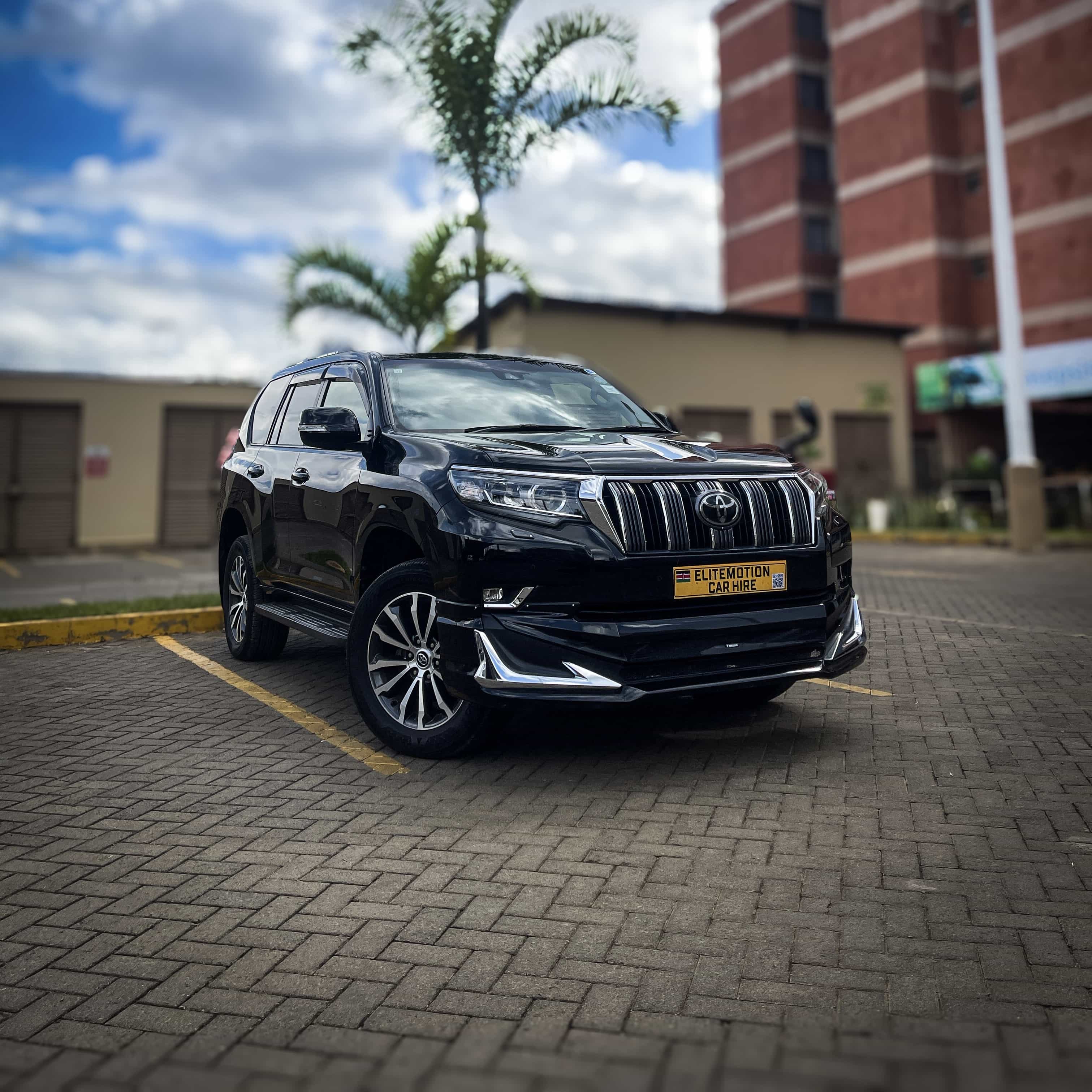 Premium Toyota Prado available for car hire in Kenya from EliteMotion